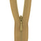 Gold Concealed Closed End Zip