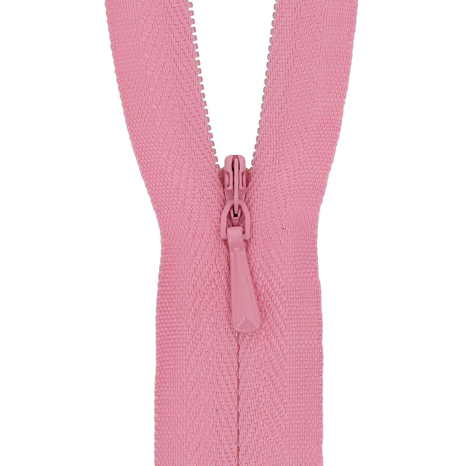 Coral Pink Concealed Closed End Zip