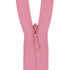 Coral Pink Concealed Closed End Zip