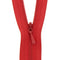 Red Concealed Closed End Zip