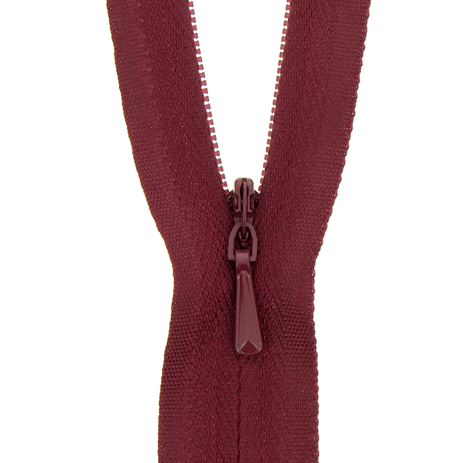 Wine Concealed Closed End Zip