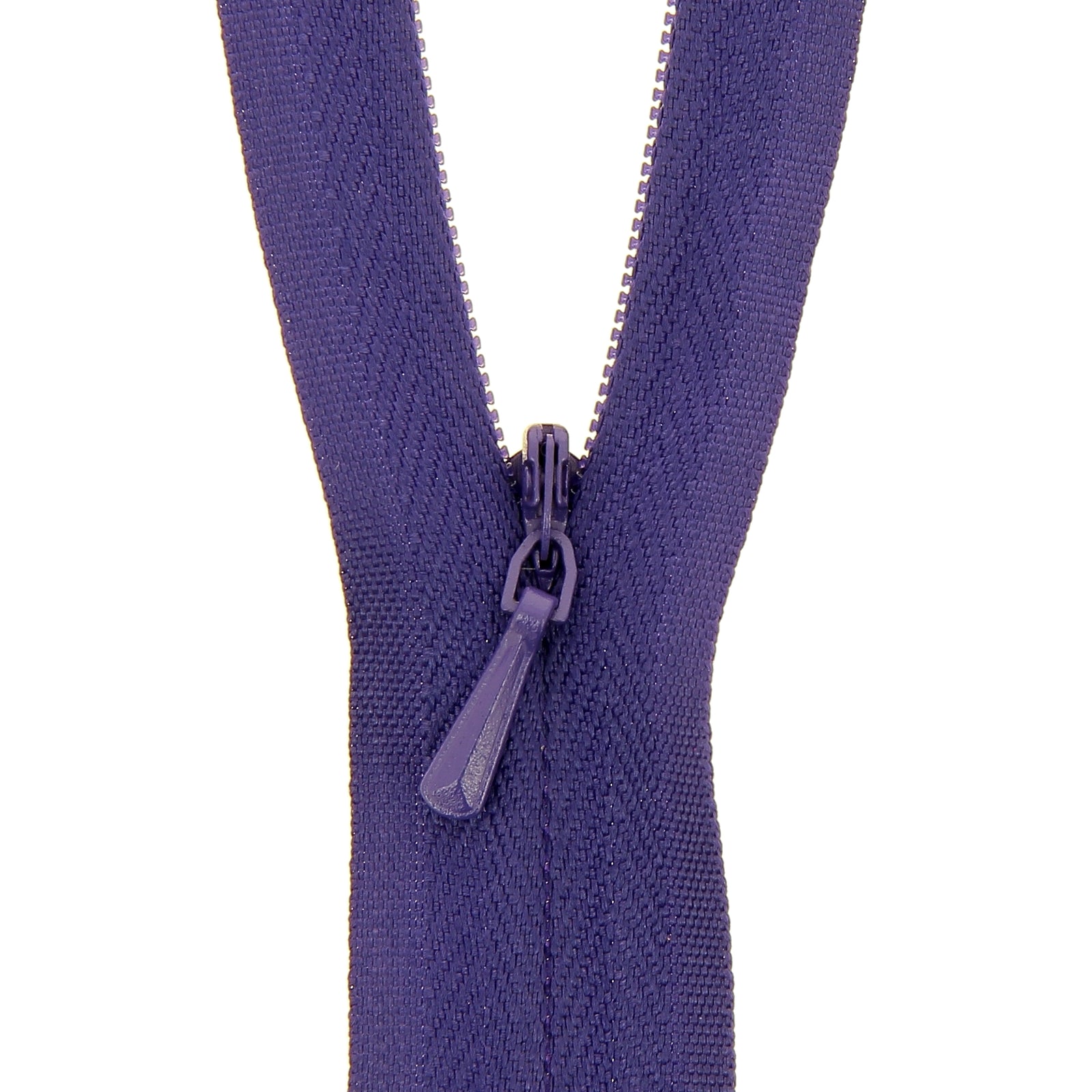 Deep Purple Concealed Closed End Zip