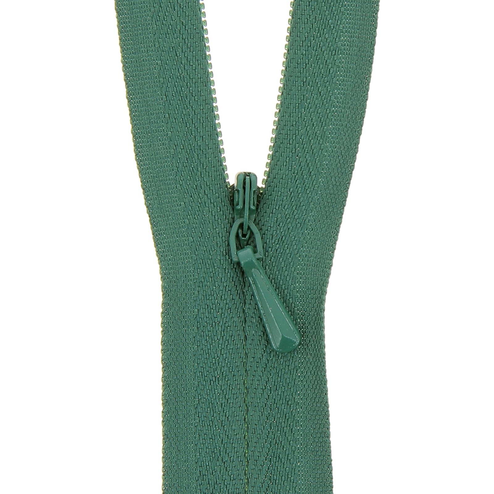 Bottle Green Concealed Closed End Zip