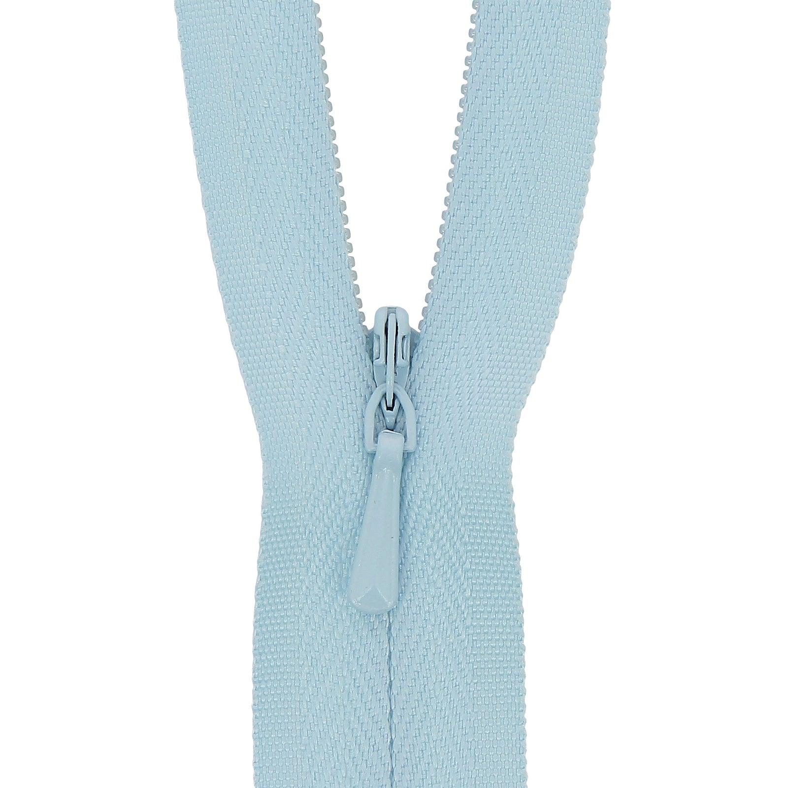 Light Blue Concealed Closed End Zip