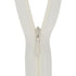 Cream Concealed Closed End Zip