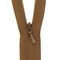 Rich Brown Concealed Closed End Zip