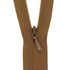 Rich Brown Concealed Closed End Zip