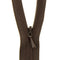 Dark Brown Concealed Closed End Zip