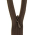 Dark Brown Concealed Closed End Zip