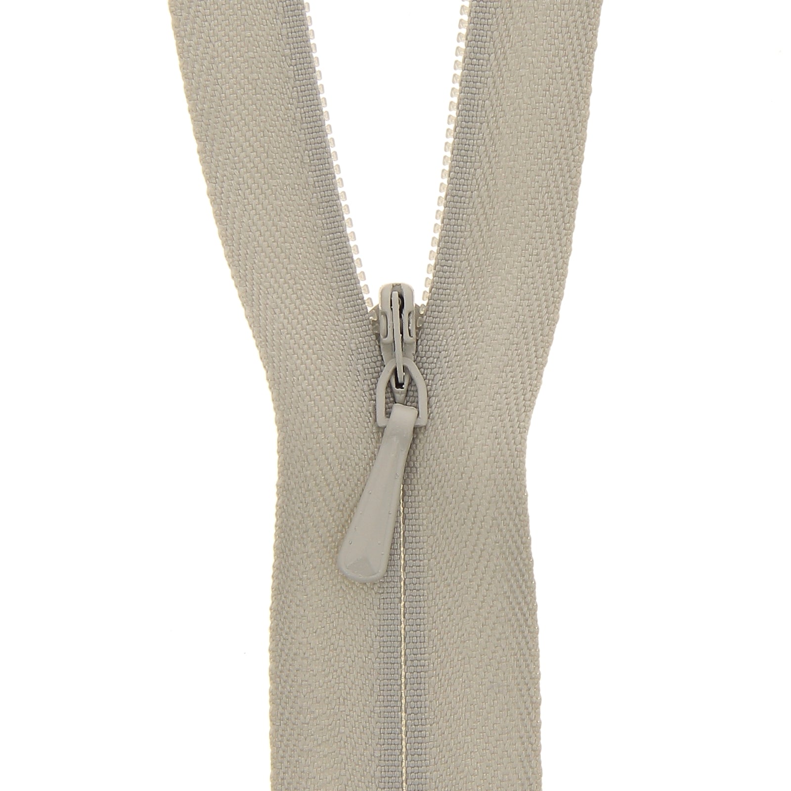 Light Grey Concealed Closed End Zip