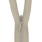 Light Grey Concealed Closed End Zip