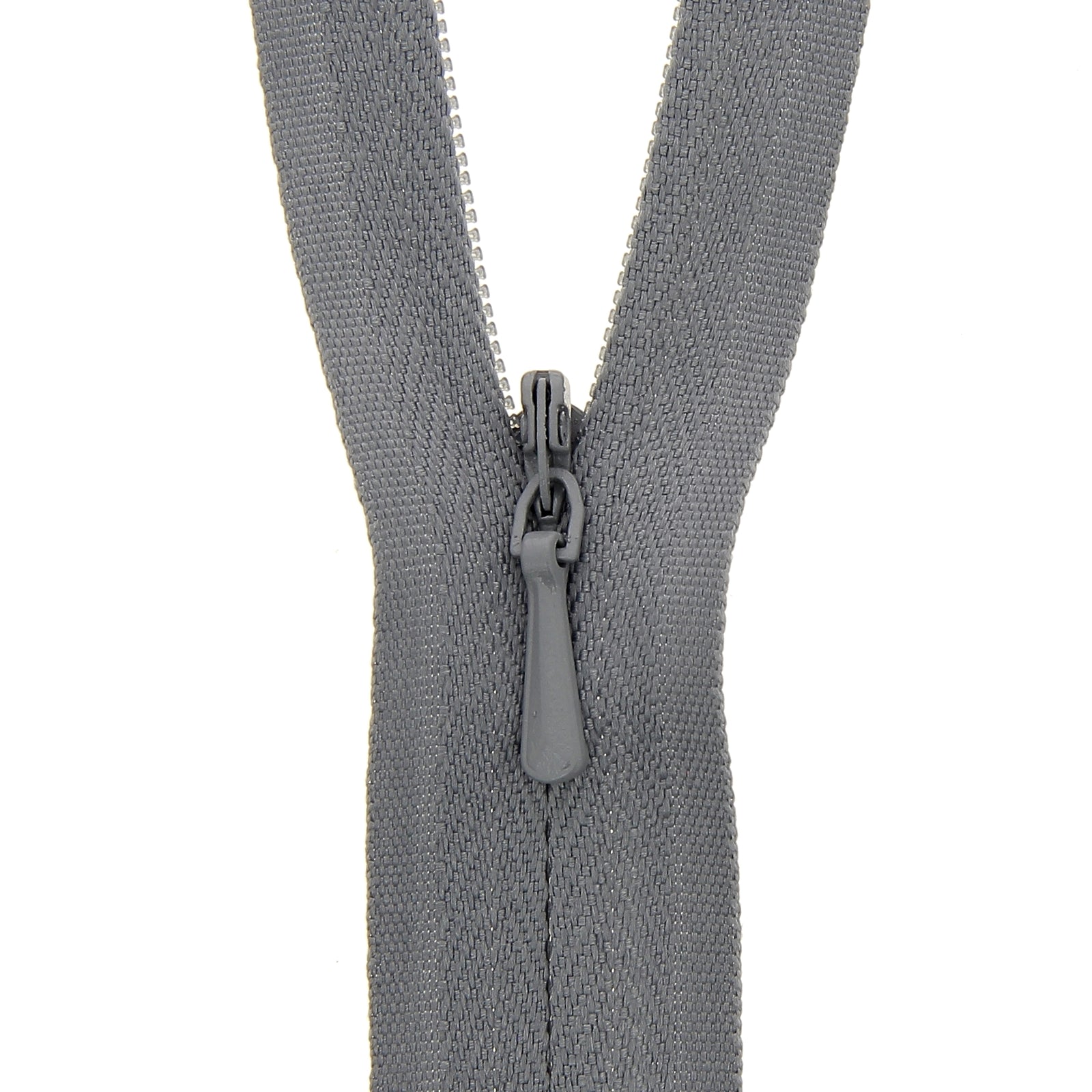 Dark Grey Concealed Closed End Zip