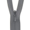 Dark Grey Concealed Closed End Zip
