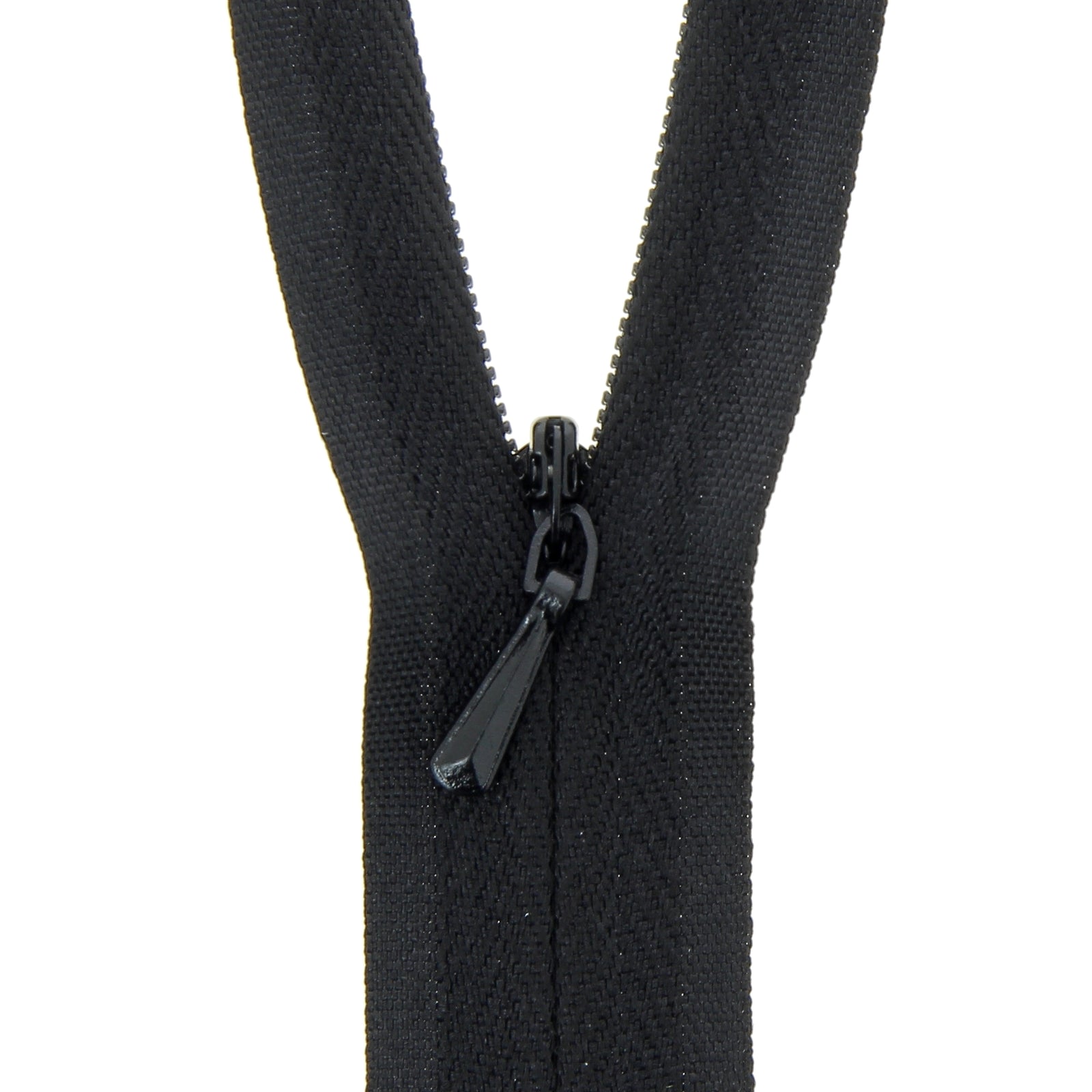 Concealed Closed Zip Black