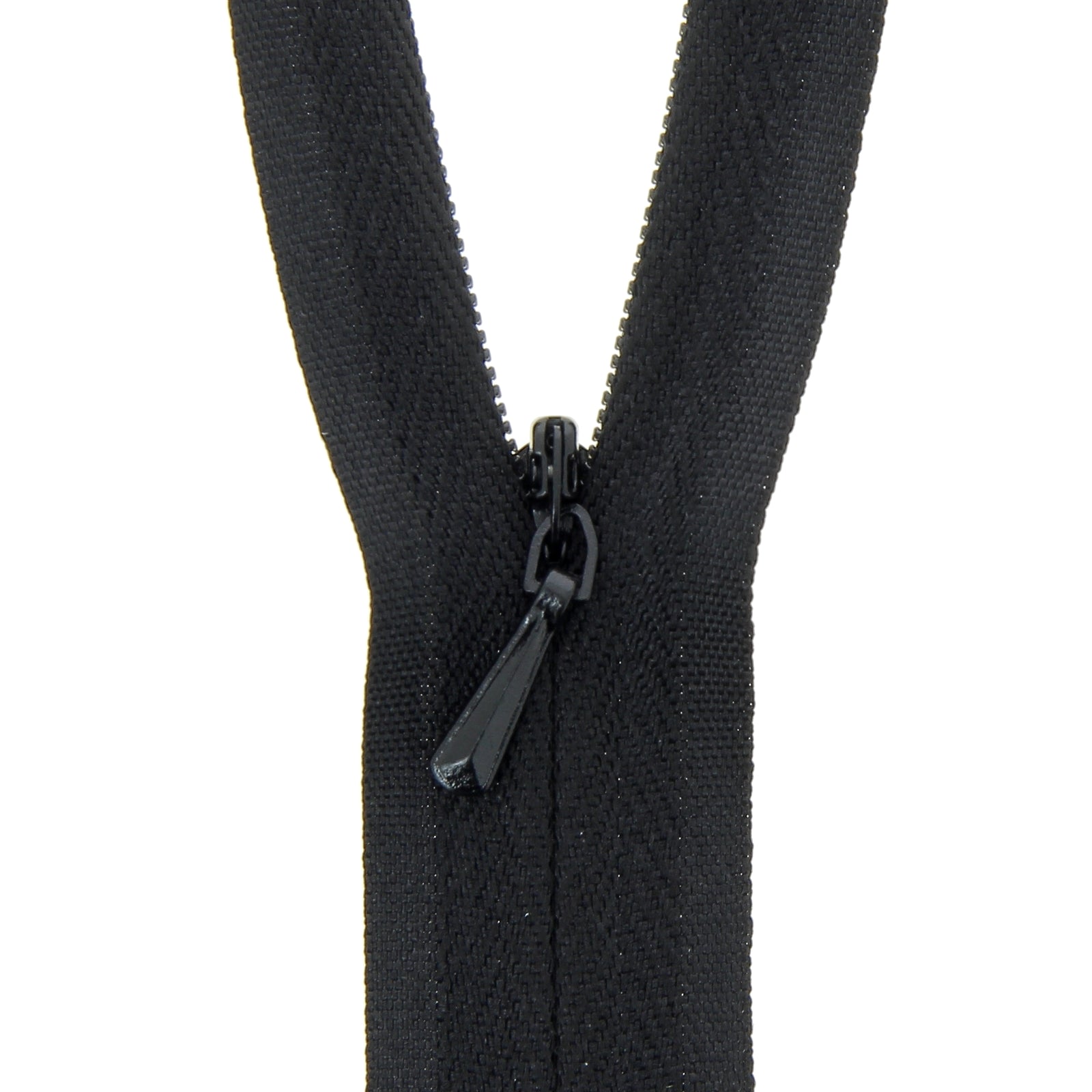 Black Concealed Closed End Zip