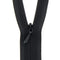 Black Concealed Closed End Zip