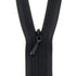 Black Concealed Closed End Zip