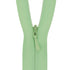 Pale Lime Concealed Closed End Zip