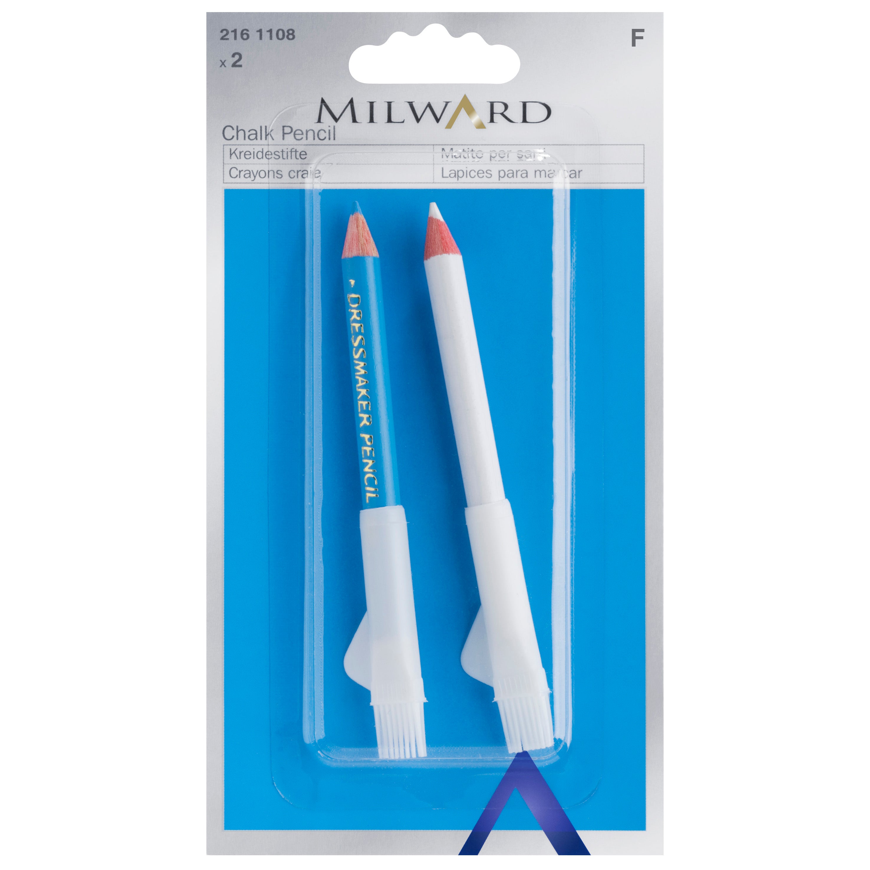 Pencil: Dressmakers: White and Blue: 2 Pieces