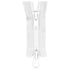 White Two Way Open End Zip - Medium #5