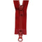 Red Two Way Open End Zip - Medium #5