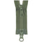 Khaki Two Way Open End Zip - Medium #5