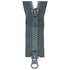 Grey Two Way Open End Zip - Medium #5