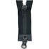 Black Two Way Open End Zip - Medium #5