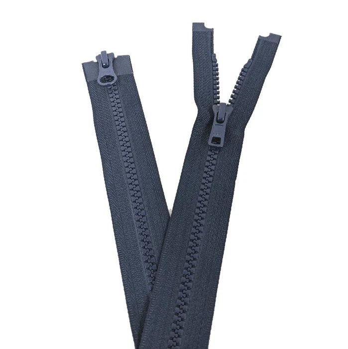 Navy Two Way Open End Zip - Medium #5