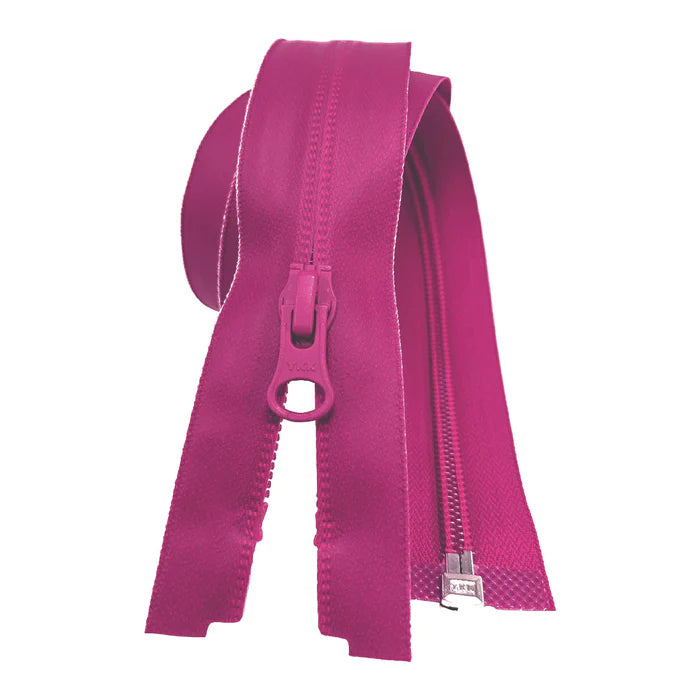 YKK Hot Pink 516 Open End Aquaguard Water Repellent Zip