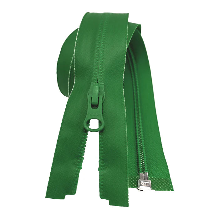 YKK Green 540 Open End Aquaguard Water Repellent Zip