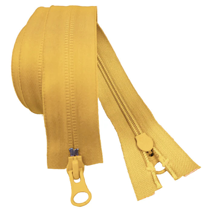 YKK Yellow 001 Two Way Open End Aquaguard Water Repellent Zip