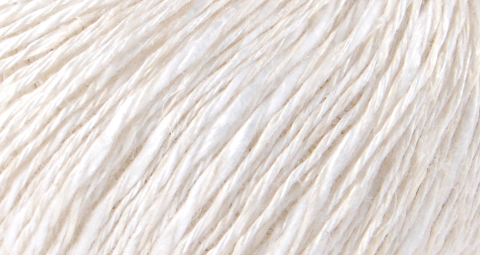 Crochet/Knitting Yarn: Natura: Linen: 50g: White