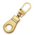 Zipper Puller Gold Eyelet