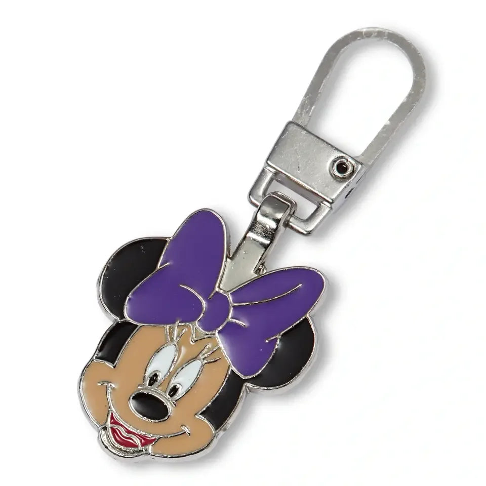 Fashion Zipper Puller Minnie Mouse Head