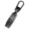 Zipper Puller Dimpled Brushed Metal