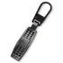 Zipper Puller Dimpled Brushed Metal