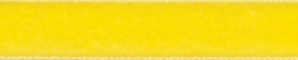 Velvet Ribbons - 5 Metres : Yellow
