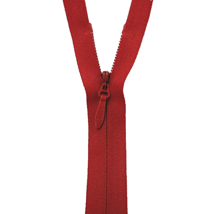Red #5 Heavy Duty Concealed Zip
