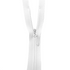 White #5 Heavy Duty Concealed Zip
