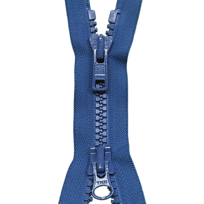 Blue YKK Two Way Open End Zip - Heavy #8