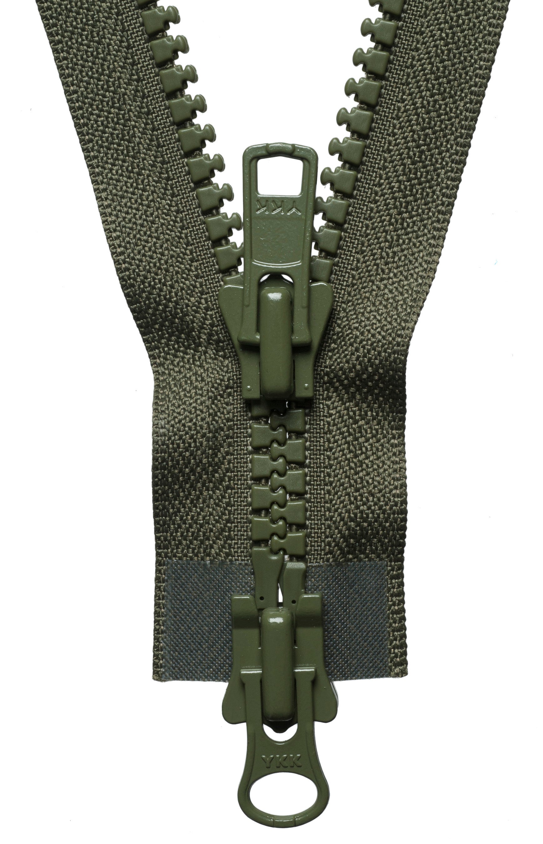 Green YKK Two Way Open End Zip - Heavy #8