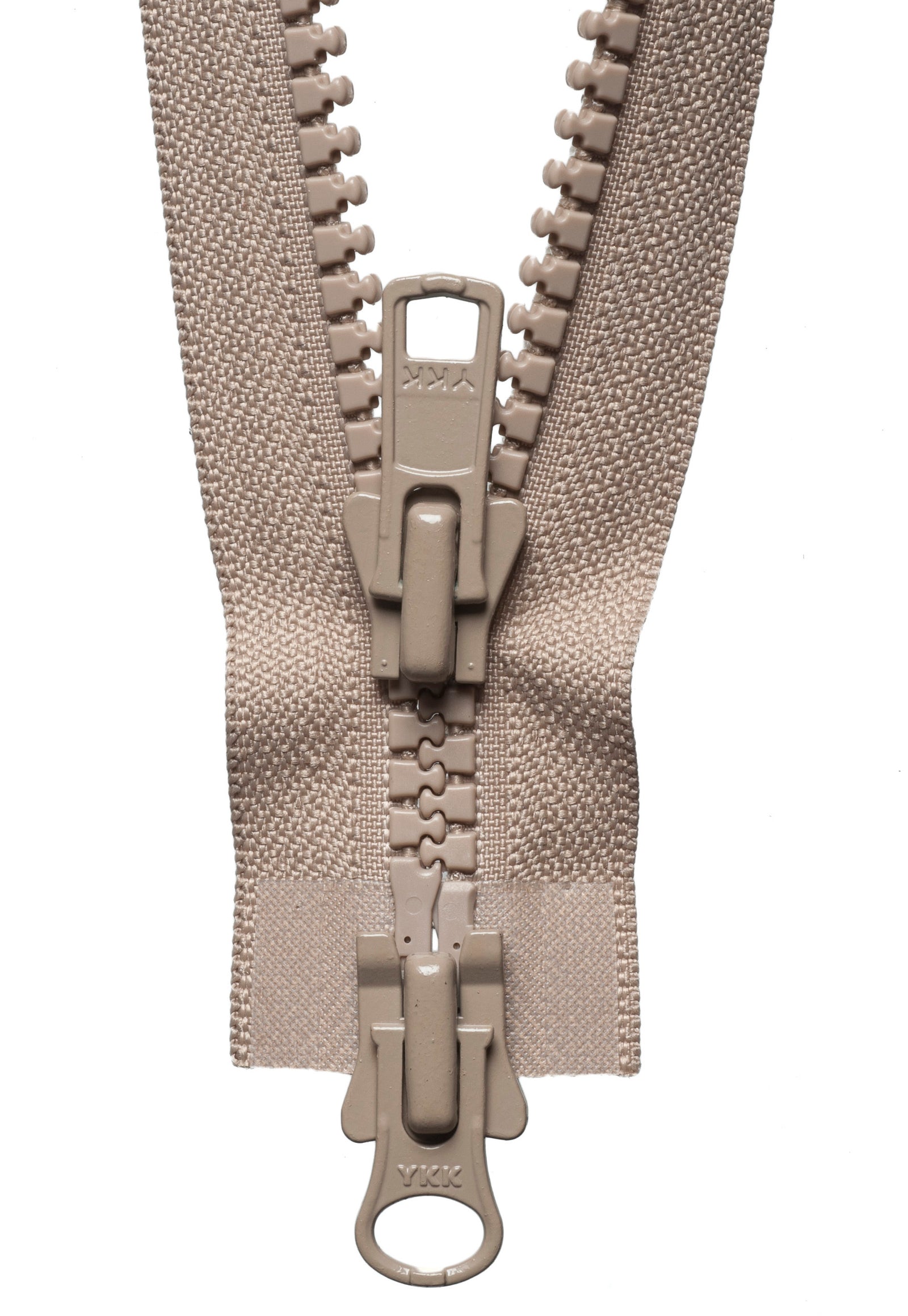 Beige YKK Two Way Open End Zip - Heavy #8