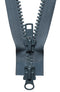 Grey YKK Two Way Open End Zip - Heavy #8