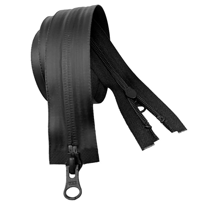 YKK Black 580 Two Way Open End Aquaguard Water Repellent Zip