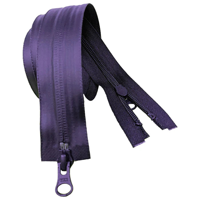 YKK Purple 866 Two Way Open End Aquaguard Water Repellent Zip