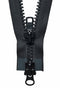 Black YKK Two Way Open End Zip - Heavy #8