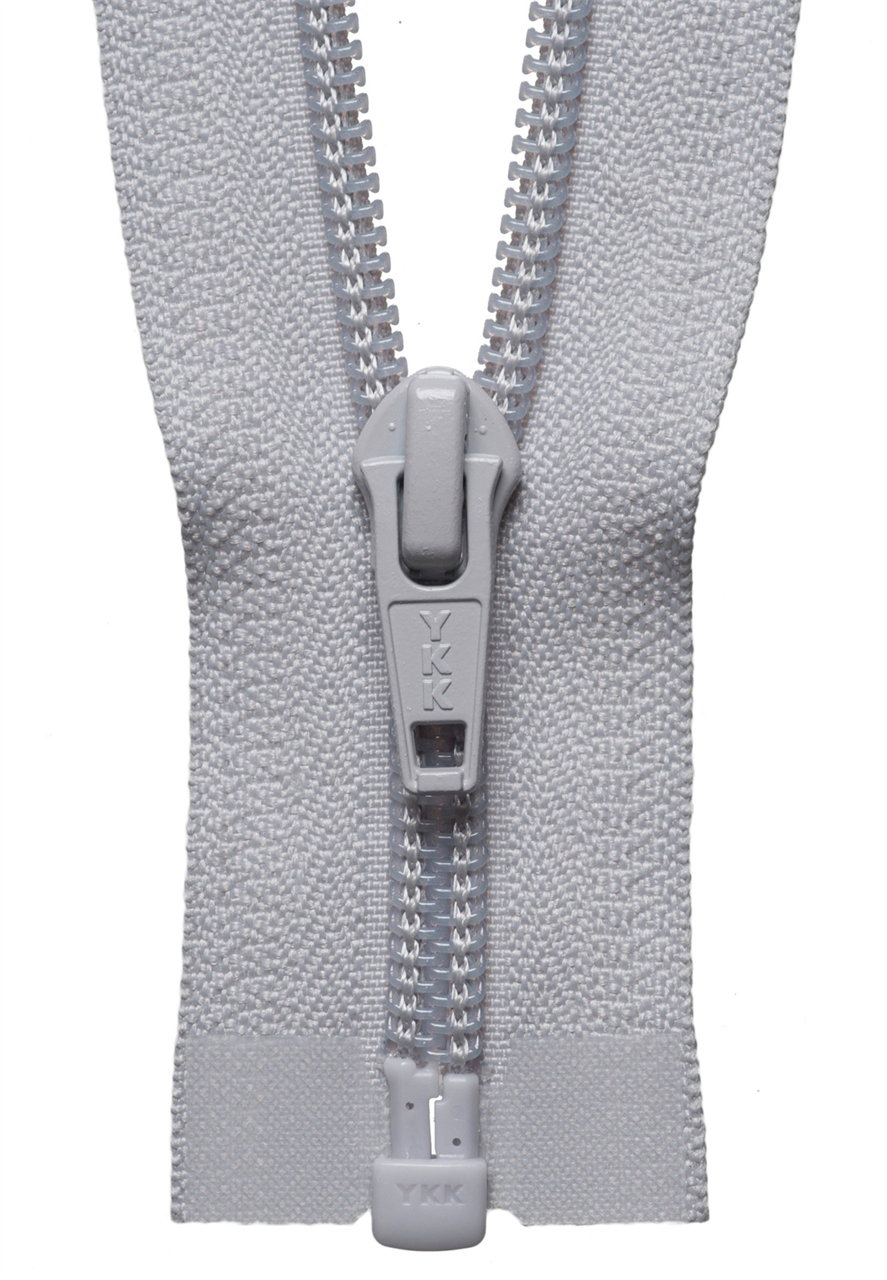Silver (336) YKK Nylon Open End Zip