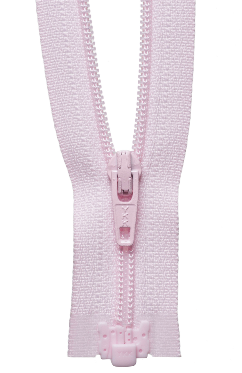 Light Pink (512) YKK Nylon Light-Weight Open End Zip