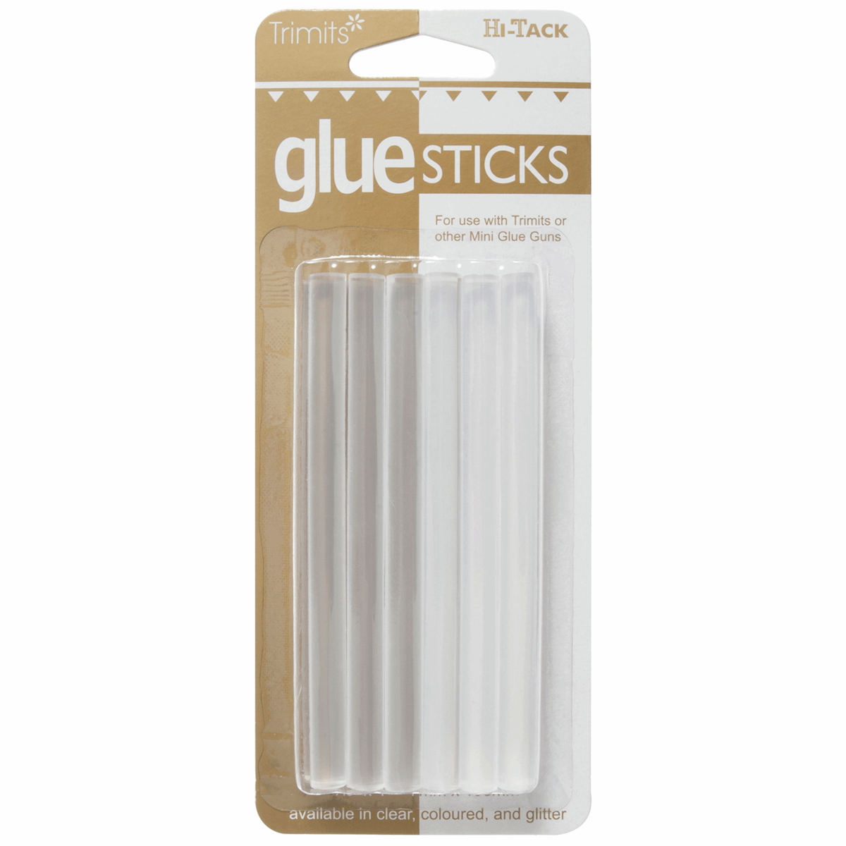 Trimits Hi-Tack Replacement Glue Sticks (GS10) Clear 7mm 12 Pieces